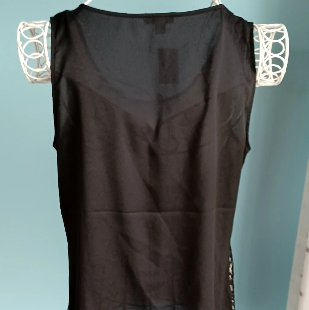 NWT Ann Taylor Black Lace Tank Top - Women's Size Small - Picture 4 of 7